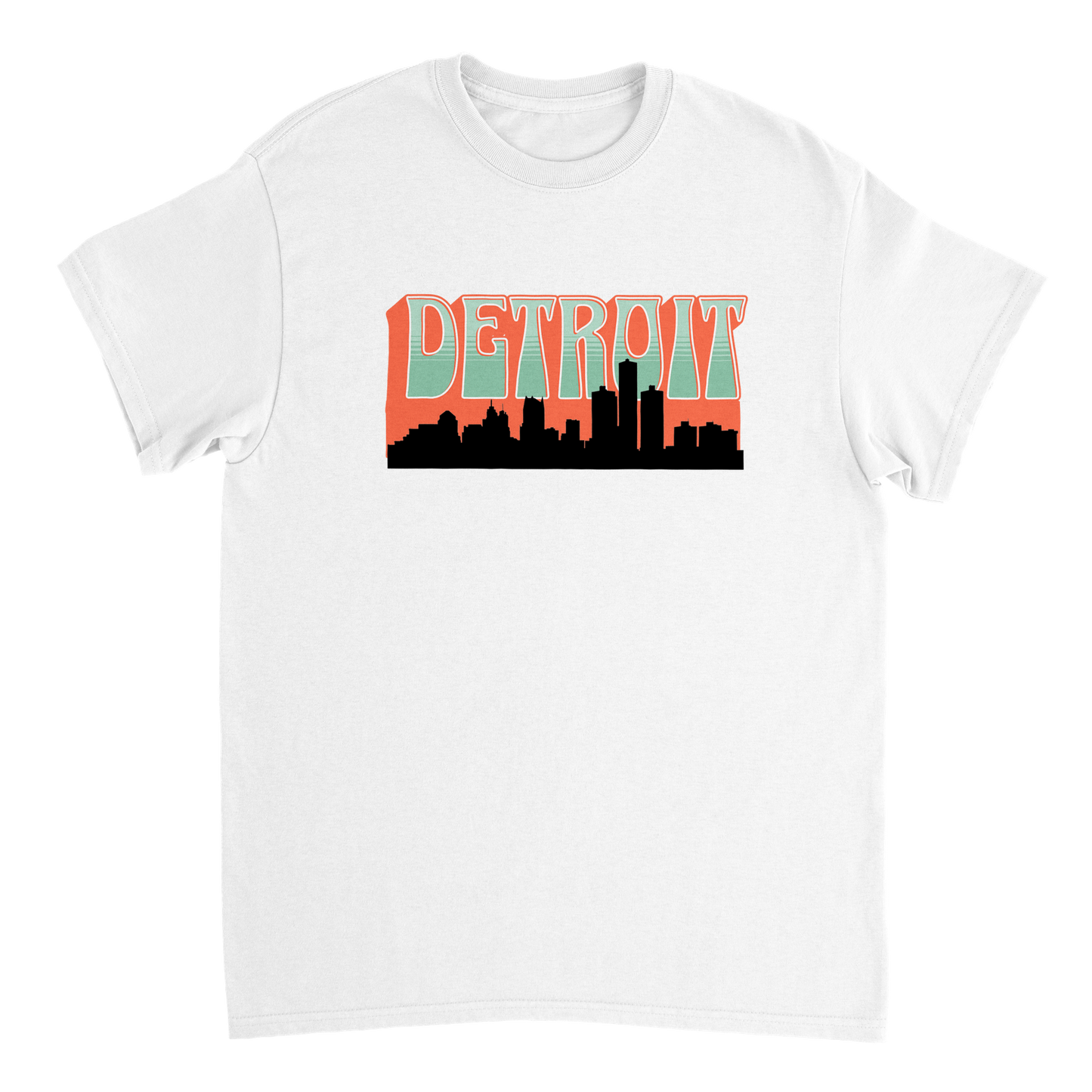 Retro skyline Crewneck T-shirt