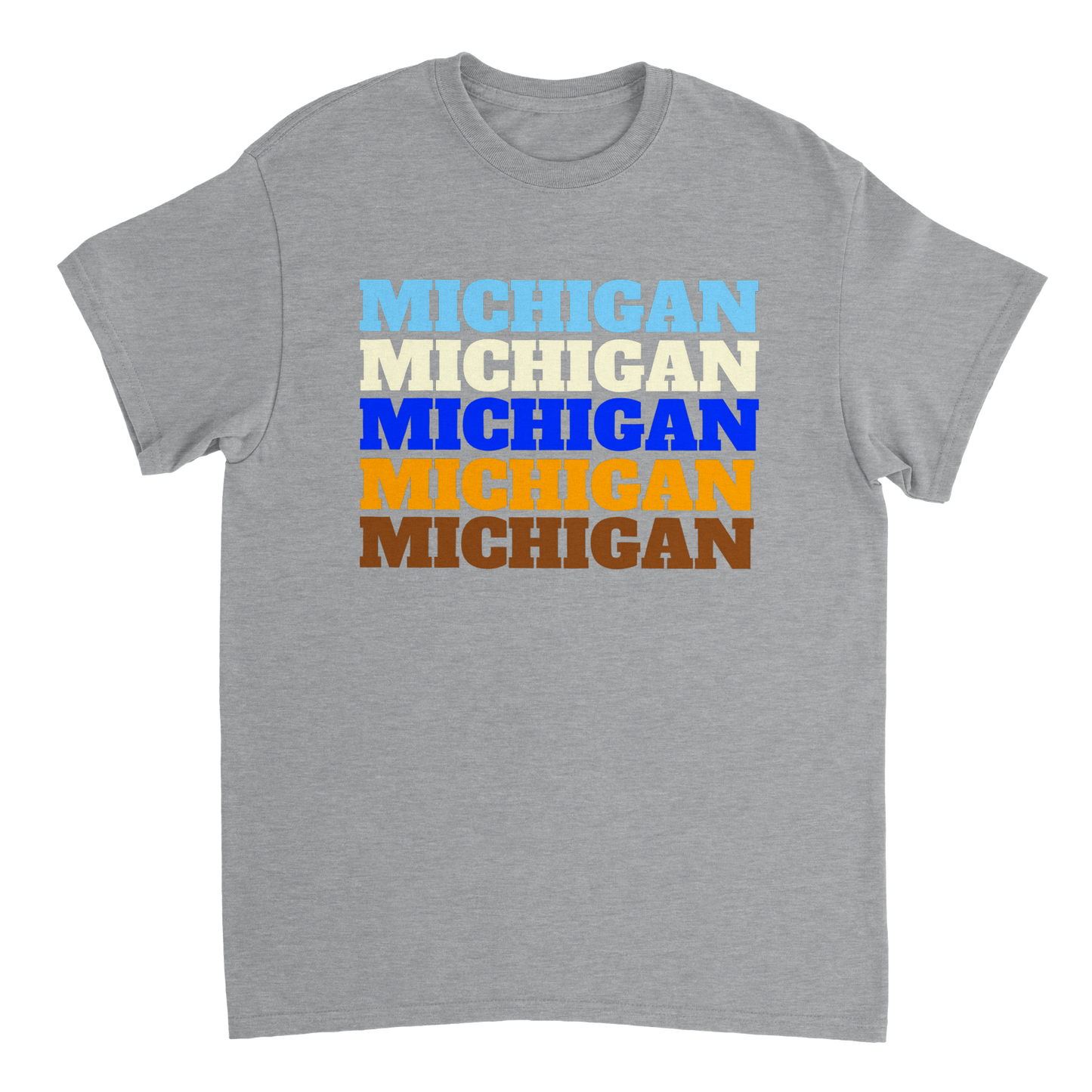 Michigan Repeating Unisex Crewneck T-shirt