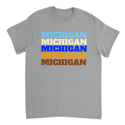 Michigan Repeating Unisex Crewneck T-shirt