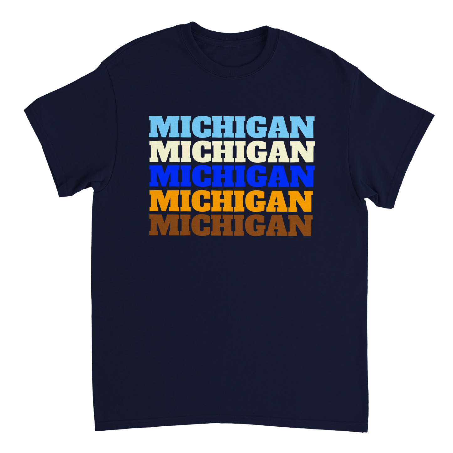 Michigan Repeating Unisex Crewneck T-shirt