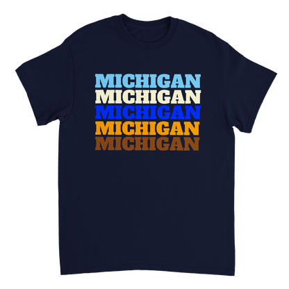 Michigan Repeating Unisex Crewneck T-shirt