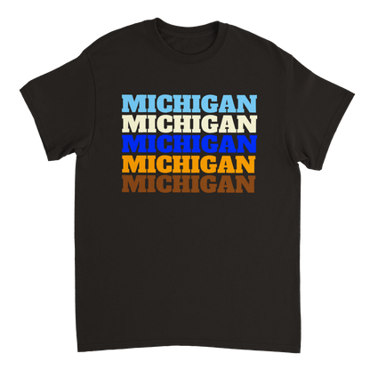 Michigan Repeating Unisex Crewneck T-shirt