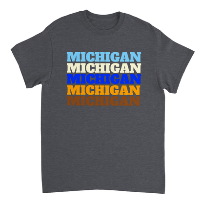 Michigan Repeating Unisex Crewneck T-shirt